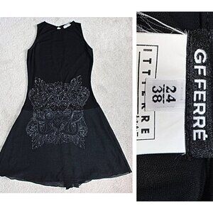 Gianfranco Ferre (DIOR) - Vintage Jersey Disco-Style Fit & Flare Dress - 38 or S